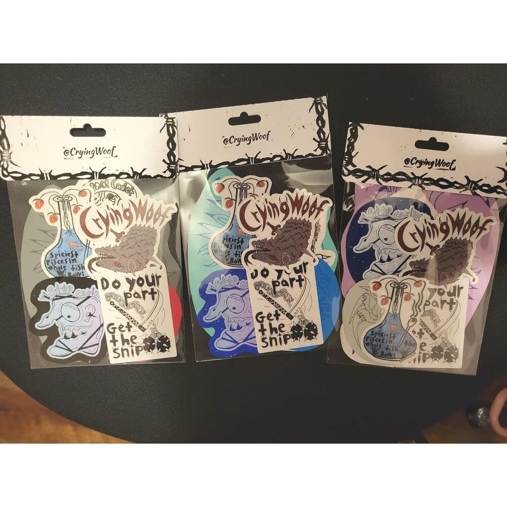 Sticker Pack. Custom 7 stickers in each packaging vinyl sticker, Decals